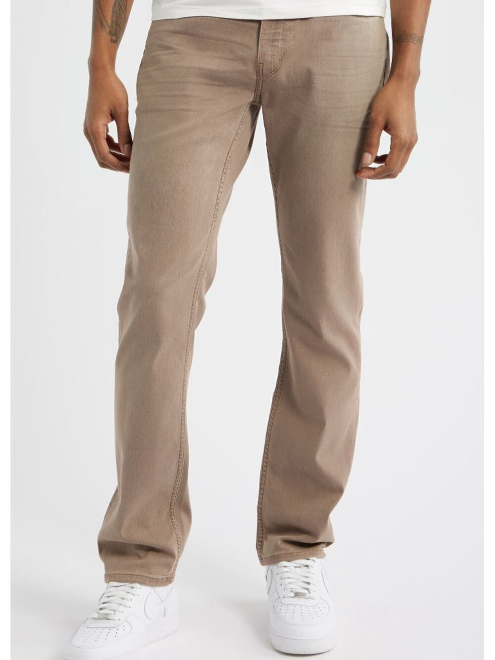 PAIGE Federal Slim Straight Leg Pants Khaki Harvest Tan Size 33
